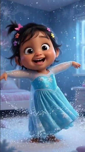 Adorable Toddler Singing & Dancing as Elsa! ❄️ Frozen Song for Kids