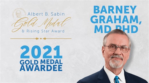 Gold Medal Spotlight: 2021 Gold Medal Awardee, Dr. Barney Graham Honoring Dr. Barney Graham, a vaccinology stalwart who was awarded the 2021 Albert B. Sabin Gold Medal. His three decade-long quest in vaccine science significantly propelled the fight against numerous infectious diseases. A true luminary whose legacy continues to illuminate the path of vaccine innovation. Nominations are closing in a 2 days! Don't miss the opportunity to nominate the next Gold Medal Recipient:https://bit.ly/46O1mD