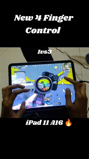 Best 4 finger control for iPad 11 A16 🔥 #bgmiv#pubg #pubgmobile #shorts #gaming l