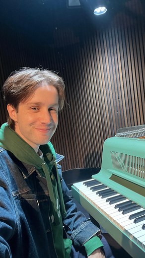 playing the smallest ever acoustic piano by @keybirdinstruments was a literal dream in copenhagen ♥️ so lost in the tone that my voice stops working lol thank you @keybirdinstruments !! | Jude York