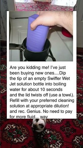 How to Easily Remove a Stuck Swiffer Wet Jet Lid with Boiling Water #shorts