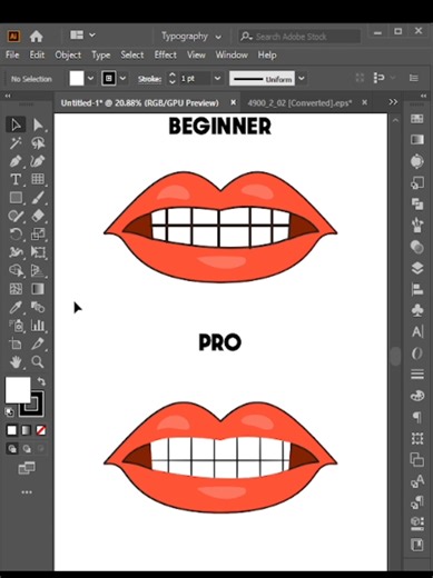 Difference between beginner and pro graphic designer #adobeillustrator #gfx #gfxadobe_55 #tiktok #graphicdesign