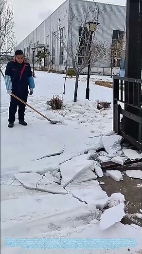 Flipping the Frost: How a Forklift Clears Winter's Blanket