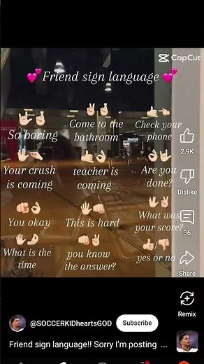 Best friend sign language