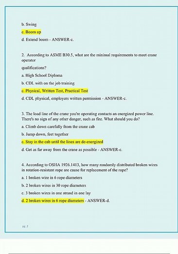 NCCCO MOBILE CRANE OPERATOR CERTIFICATION EXAM WITH 300 REAL EXAM QUESTIONS AND CORRECT ANSWERS NCCO