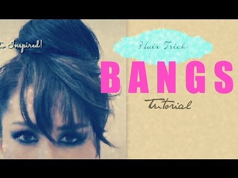 ★HAIR TUTORIAL: HOW TO FAKE BANGS WITH BUN / TOP KNOT HAIRSTYLES FOR MEDIUM LONG HAIR