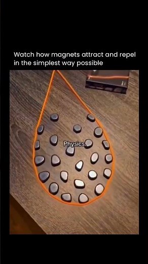Watch how magnets attract and repel in the simplest way possible 🥹❤️‍🩹