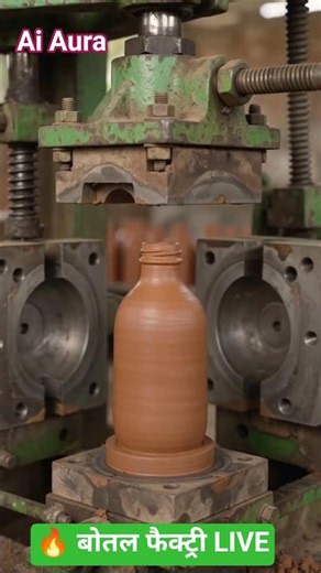How are clay bottles for pure water made? Watch the full process!💧#Shorts#MittiKiBottle#ClayBottle