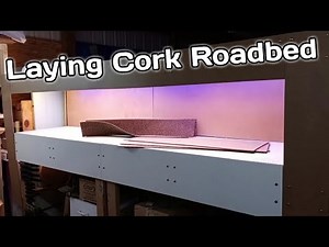 Fast way to lay HO Scale Roadbed for Model Railroad