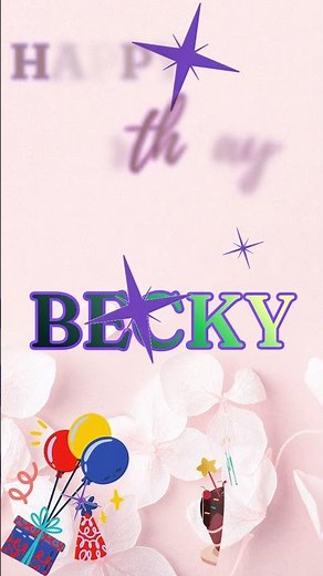 ⭐ “Happy Birthday BECKY 🎉 | Magical Song With Name | Personalised Birthday Wishes”