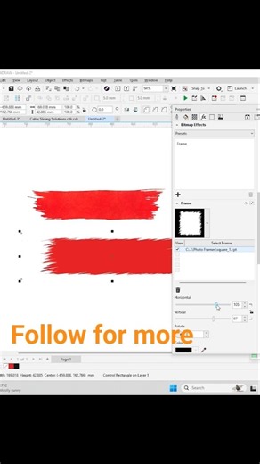 brush effect in corel #coreldraw #drawing #tutorial