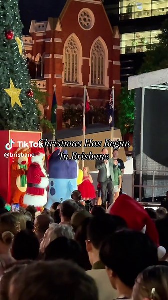 Brisbane's Iconic Christmas Tree Lights Up for the Festive Season