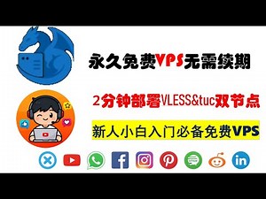永久免费VPS，无需实名，无需续期，2分钟快速搭建vless和TUIC双节点，新人小白必备