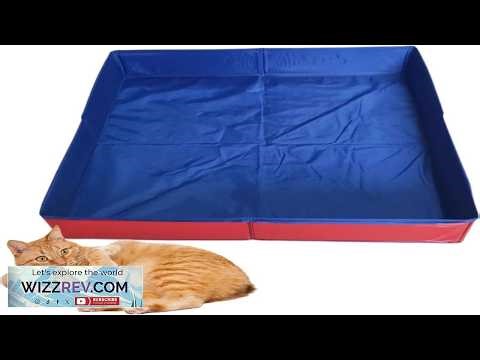 Dog Paddling Pool 50x50x10cm PVC Folding Pet Swimming Pool Dog Swimming Pools