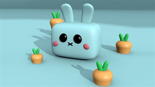 【3DMAX建模】萌萌哒兔子玩偶教学，新手也能做的3D小角色模型_哔哩哔哩_bilibili