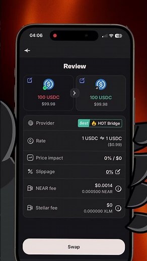 How to Bridge Tokens to Stellar via HOT Wallet
