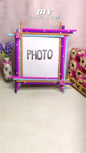 RK Artistic Corner on Instagram: "Diy Beautiful Photo frame #craft #viral #handmade #diy #howto #easy #trending ##explore #photoframe #papercraft #art #artist"