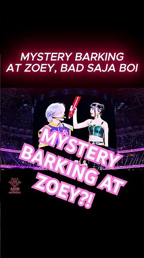 Mystery Saja barking at Zoey. Bad saja Boy #kpopdemonhunters #sajaboys #asmr #zoeystery