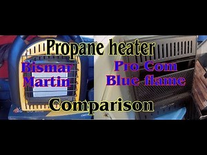 Propane heater comparison Martin vs Blue flame