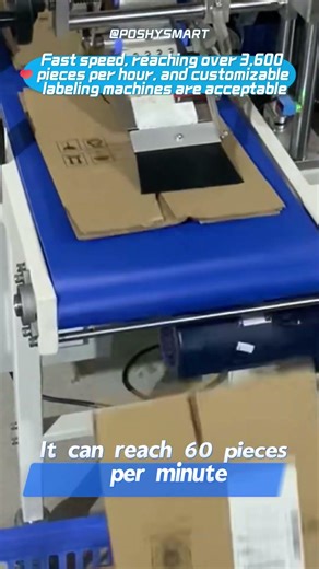 Fast speed, reaching over 3,600 pieces per hour, and customizable labeling machines are acceptable