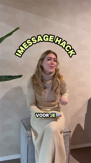 Veerle Davero - iPhone tips on Instagram: "Volg @daveromaastricht voor iPhone tips 🤍 💬✨ Nieuwe iMessage-hack die echt handig is Wist je dat je in iMessage nu een deel van een bericht kunt selecteren? Je hoeft dus niet meer het hele bericht te kopiëren 🙌 Super handig als je: – maar één zin nodig hebt – of een anderstalig bericht binnenkrijgt Zo werkt het 👇 1. Ga naar Berichten 2. Open het bericht dat je wilt aanpassen 3. Houd het bericht ingedrukt 4. Kies Selecteer 5. Selecteer het stukje tek