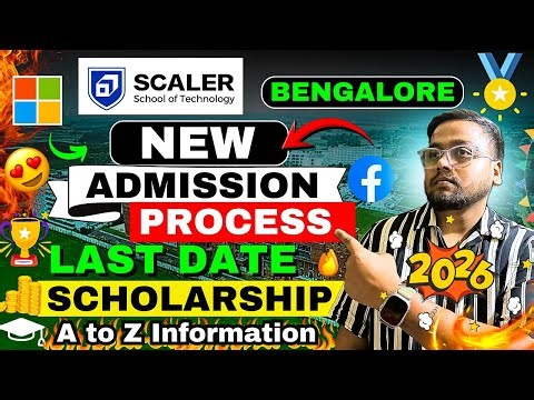 NSET Scaler Exam 2026🔥 |🚨Last Date 😱 | Scaler School of Technology Admission Process 2026
