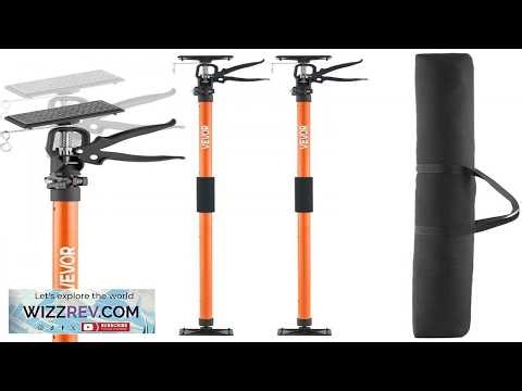 VEVOR Cabinet Jack Support Pole 2 Pack 45.7 114.2 Inch Steel Telescopic Quick Support