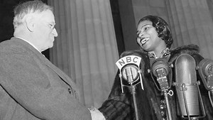 Harold L. Ickes Introduces Marian Anderson at Lincoln Memorial