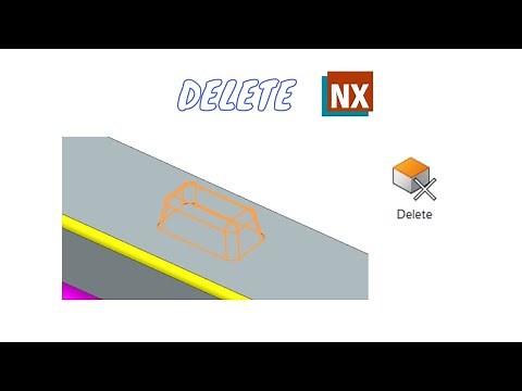 Delete. Synchronous Modeling. How to use the Delete command in NX.