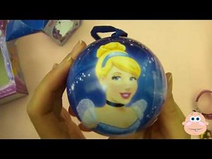 Disney Princess Cinderella Candy Toy Set with Giant Super Surprise Egg Opening Unboxing