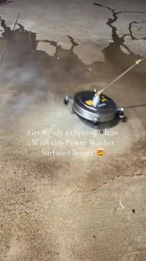 I never knew concrete could get so dirty! #powerwashing #springcleaning #surfacecleaner #cleantok #tiktokshopholidayhaul