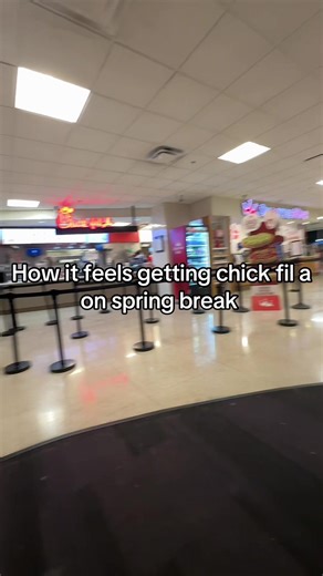 Nice and empty #studentunion #freshmanyear #springbreak | chick fil a