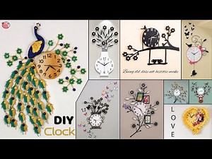 12 DIY Ways.. To Make Beautiful Crafty Wall Clocks | Living Room Decor