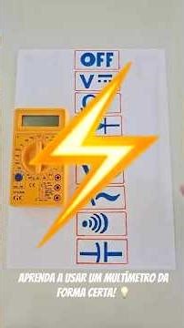 Como usar um multímetro⚡️(Funções)