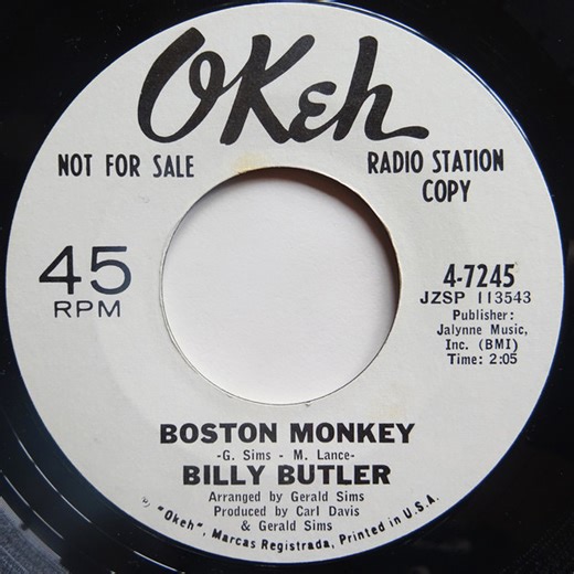 Billy Butler - Right Track / Boston Monkey