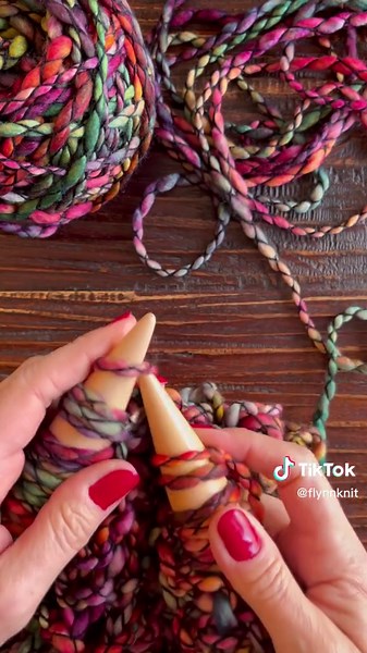 Jumbo Knitting Needles and Diana Colorway Yarn for Birch Bandana Scarf