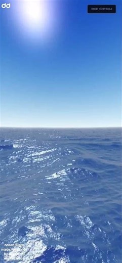 ocean flight raymarching loops #digitalart #3d #raymarching #threejs #3danimation #digitalart