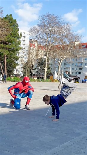 Spider-Man or the Boy? 😱 #spiderman