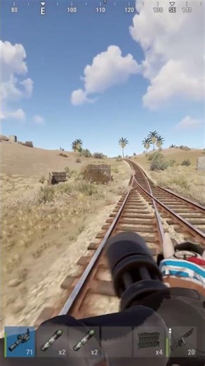 Total Destruction with Minigun on Armored Horse in Rust