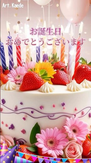 誕生日動画 LINEで送るメッセージ バースデーカード(Shorts)