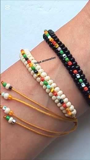 NO CREERAS LO FACIL DE HACER UNA PULSERA BRACELET CON MOSTACILLA CHAQUIRA #pulserasfaciles