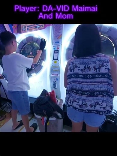 Me And Mom Playing Maimai #maimai_dx_international_ver