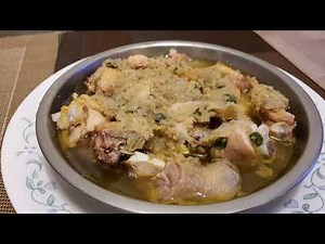 steamed chicken with ginger paste