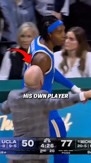 UCLA head coach Mick Cronin ejected his own player from the game after a hard foul and then got into it with a reporter after the game 😳 #ucla #michiganstate #collegebasketball | The Final