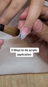 95K views · 1.5K reactions | 3 ways to do acrylic application. #nailtok #client #559fresno #nails #foryoupage #fyp #naillife #nailtech #tutorial | I Do Nails | Facebook