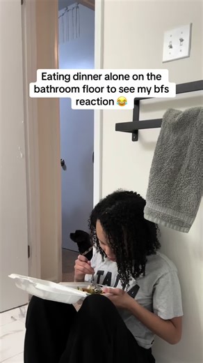 Couples Prank: Eating Dinner Alone on the Bathroom Floor