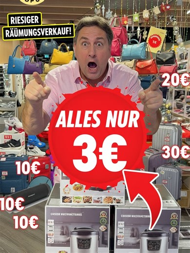 Räumungsverkauf in Dortmund: Alles nur 3€!