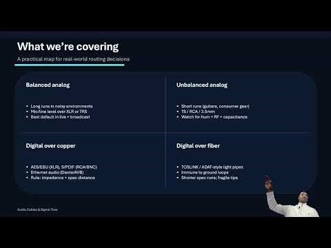 Audio Cables & Signal Flow