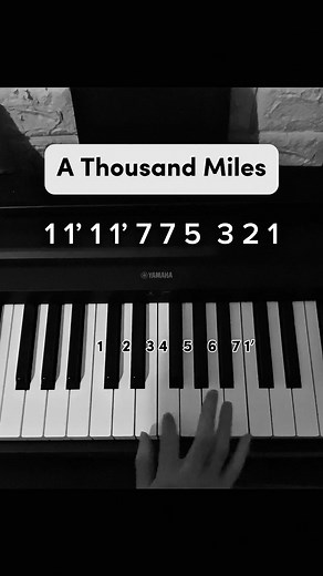 A Thousand Miles Piano Tutorial for Beginners