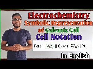Symbolic Representation of Galvanic Cell | Cell notations.. Electrochemistry.. ‪@GTScienceTutorial‬